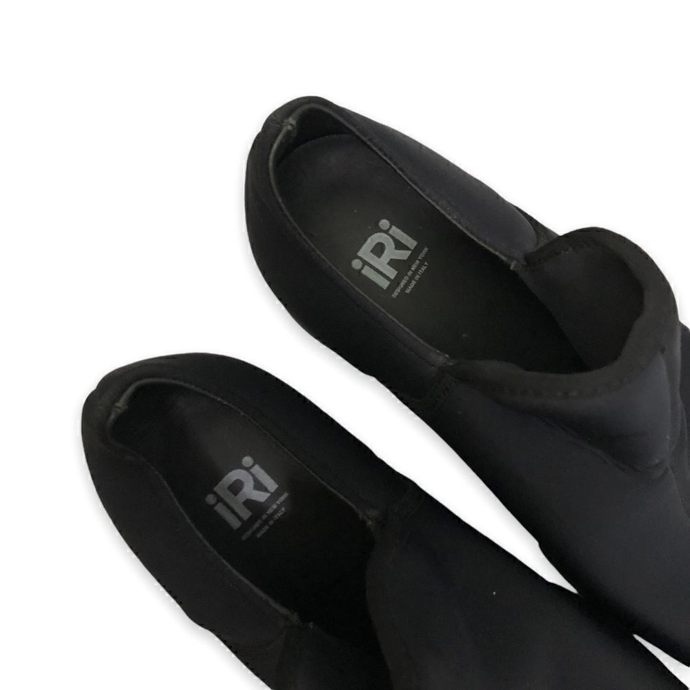 iRi NYC Neoprene Low Top Slip On Black Sneakers WES - Picture 6 of 13